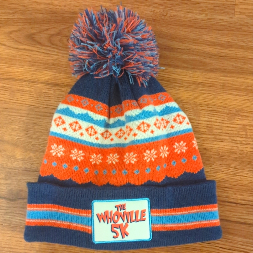 The Whoville 5K Boco Gazelle Sports Beanie Hat Adult One Size Striped Knit Cap